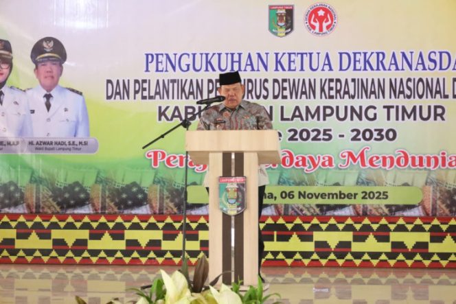 
					Pengurus Baru Dekranasda Lampung Timur Resmi Dilantik, Azwar Hadi Tekankan Peran Ekonomi Kreatif