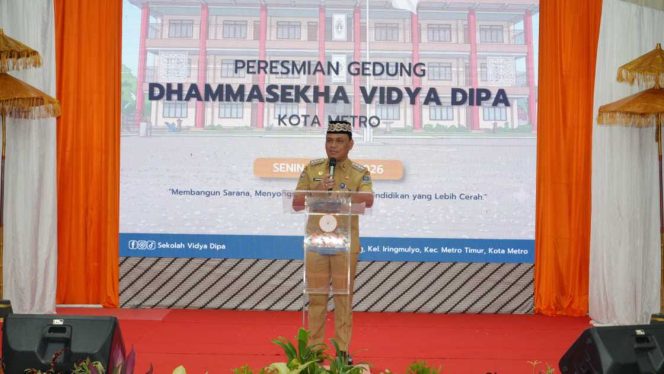 
					Resmikan Gedung Dhammasekha Vidya Dipa, Wali Kota Metro Tekankan Pendidikan Berkarakter